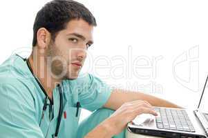 doctor with laptop
