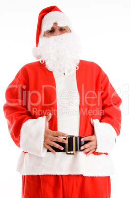 santa clause posing with his hands on waist