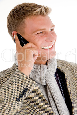 young professional man receiving his call