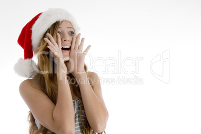 shouting young girl