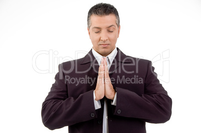 portrait of praying adult ceo