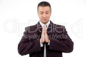 portrait of praying adult ceo