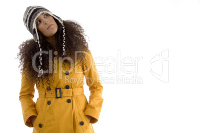 woman in woolen cap