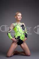 Young beautiful Gymnast dancer portrait