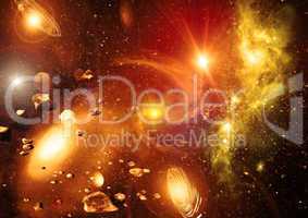 Stars of a planet and galaxy