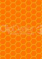 background in the form of honeycombs
