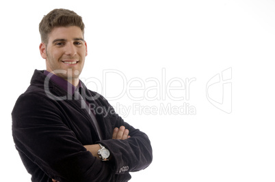 businessman posing with arms crossed