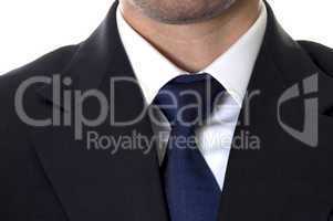 businessman suit with tieknot