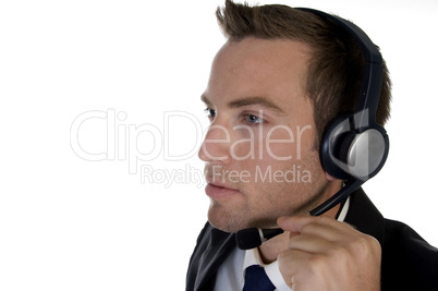 businessman busy on phone call