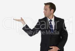 young businessman posing