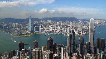 Victoria Harbour and city  skyline