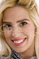 close up of happy young woman
