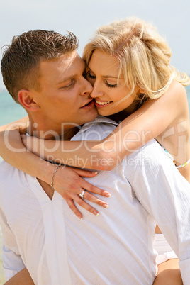 Couple making love in summer