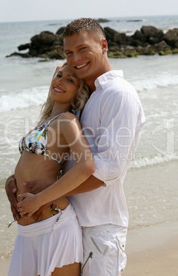 Couple by the sea