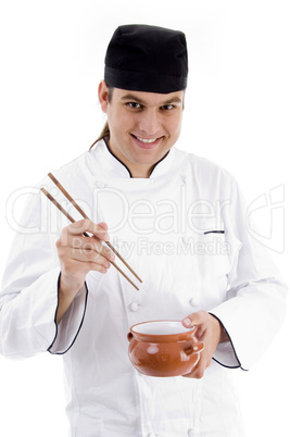 portrait of young chef