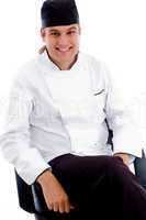 smiling young male chef
