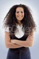 portrait of young beautiful model looking at camera