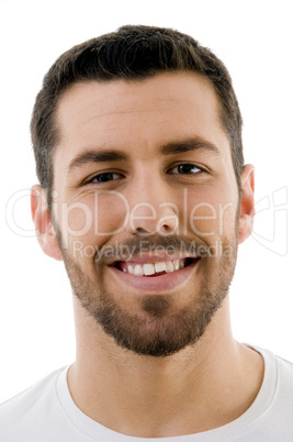 close up of smiling male
