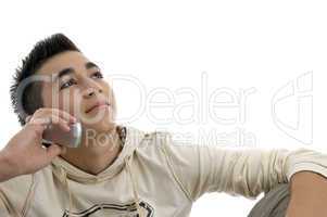 boy talking on cell phone