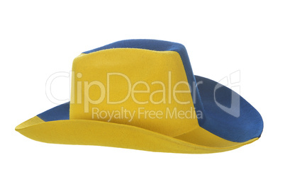 Yellow-blue cowboy hat