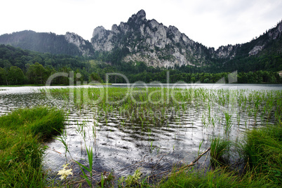 Rain on the Mountain Lake