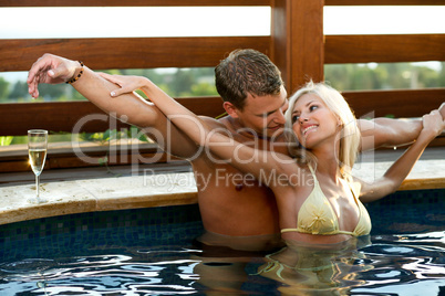 Love by the pool