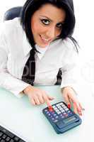 female operating calculator