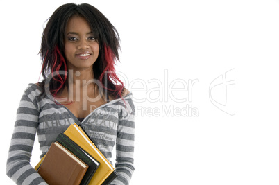 schoolgirl with books