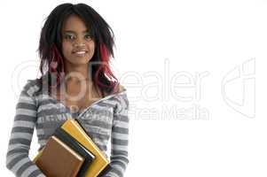 schoolgirl with books