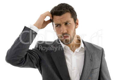 portrait of thinking businessman