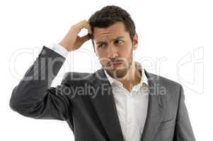 portrait of thinking businessman