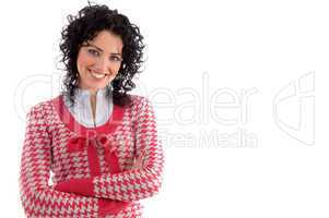 smiling woman with crossed arms looking at camera
