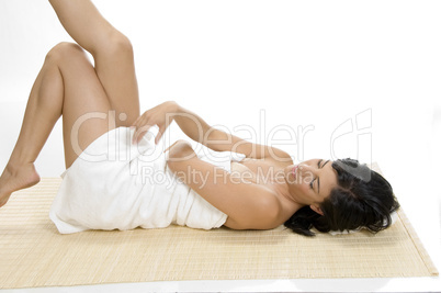 sexy woman relaxing