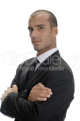 handsome businessman posing