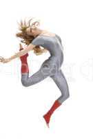 lady doing gymnast split