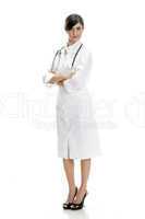 standing lady doctor with crossed arms