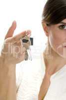 lady with keys in her finger