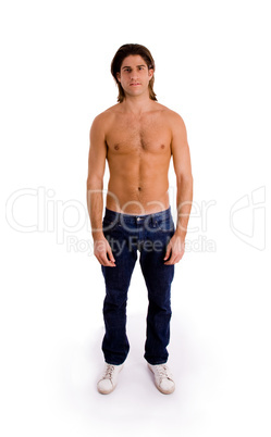 full body of strong young male