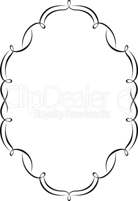 calligraphy penmanship ornamental deco frame pattern