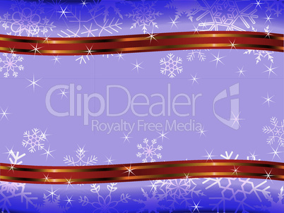 winter christmas with ribbon frame pattern background