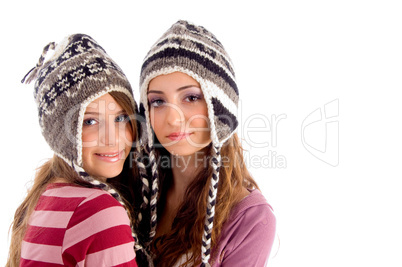 close up view of teens friends smiling and looking at camera