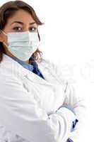female doctor wearing mask