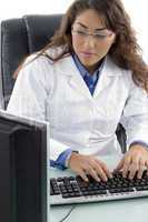 female doctor busy in work