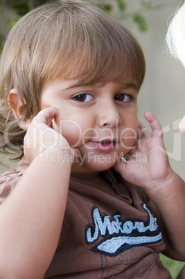 cute little boy posing