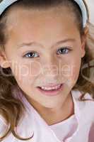 close up of cute smiling girl