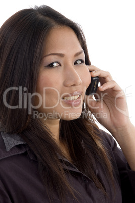 asian, chinese, japanese, korean, asian pacific, thai female talking on mobile