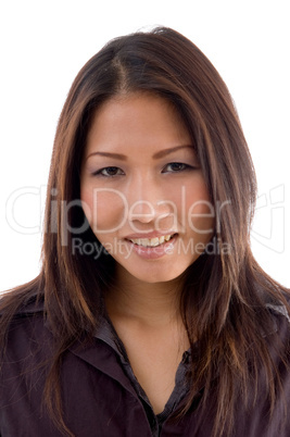 portrait of smiling young woman