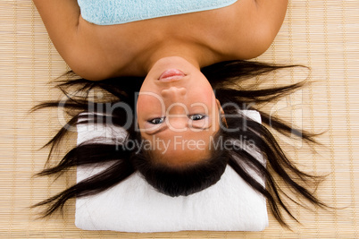 young female going to take massage in salon