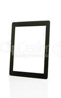 Tablet PC over white background