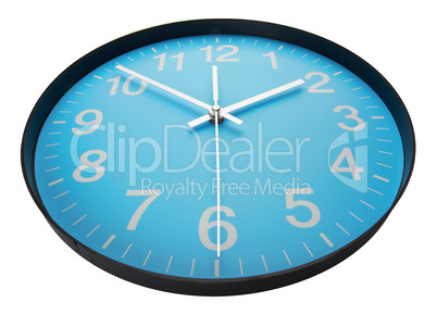 blue clock face